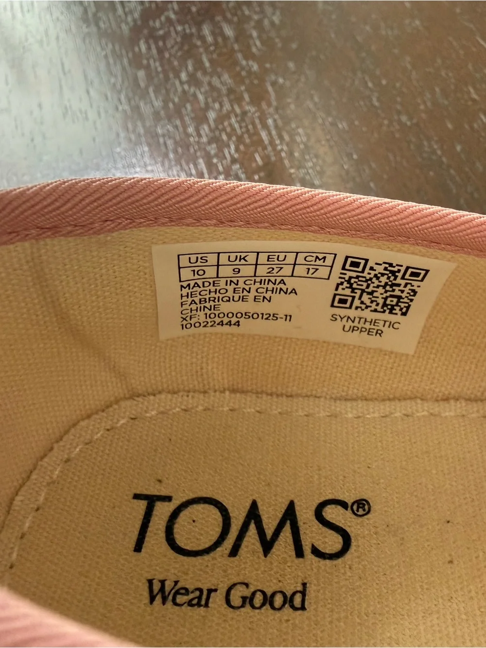 Toms Girls 10T Sparkle Pink Mary Jane Shoes